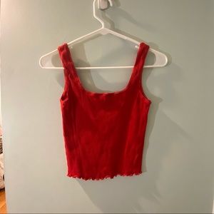 ribbed red tank ❤️